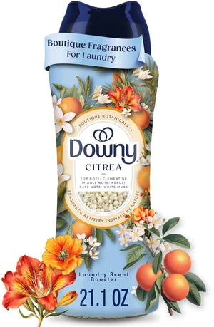 Downy Boutique Botanicals In Wash Laundry Scent Booster Beads, 21.1 oz, CITREA Scent Downy Boutique Botanicals In Wash Laundry Scent Booster Beads, 21.1 oz, CITREA Scent