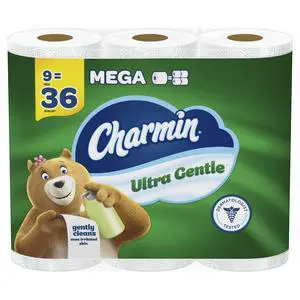 Charmin Ultra Gentle Toilet Paper, 9 Mega Rolls, 231 Sheets Per Roll Charmin Ultra Gentle Toilet Paper, 9 Mega Rolls, 231 Sheets Per Roll