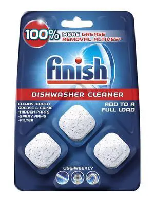 Finish In-Wash Dishwasher Cleaner Cleans Hidden Grease and Grime, 3 Count Finish In-Wash Dishwasher Cleaner Cleans Hidden Grease and Grime, 3 Count