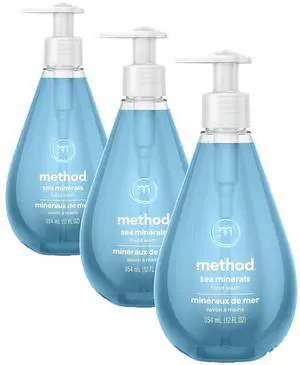 Method Gel Hand Soap, Sea Minerals, Biodegradable Formula, 12fl oz (Pack of 3) Method Gel Hand Soap, Sea Minerals, Biodegradable Formula, 12fl oz (Pack of 3)