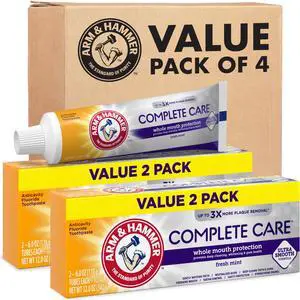 Arm & Hammer Complete Care Toothpaste Fresh Mint 6.0 oz 4-Pack Arm & Hammer Complete Care Toothpaste Fresh Mint 6.0 oz 4-Pack