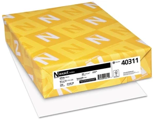 Neenah Paper 40311 Exact Index Card Stock, 90lb, 94 Bright, 8.5x11, White, 250 Sheets Neenah Paper 40311 Exact Index Card Stock, 90lb, 94 Bright, 8.5x11, White, 250 Sheets