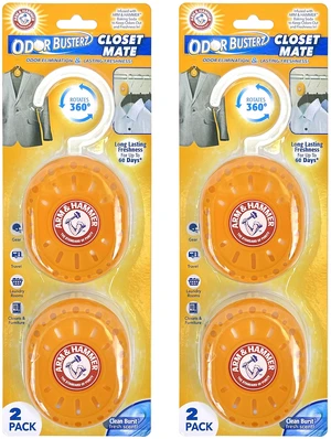 Arm & Hammer Odor Busterz Closet Mate 4 Count Deodorizer Arm & Hammer Odor Busterz Closet Mate 4 Count Deodorizer