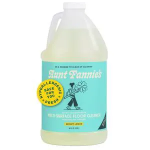 Aunt Fannie's Ultra Concentrated Vinegar Floor Cleaner, Bright Lemon, 64oz Aunt Fannie's Ultra Concentrated Vinegar Floor Cleaner, Bright Lemon, 64oz