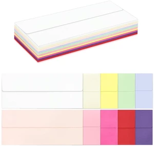 50 Pack #10 Colored Envelopes, Letter Size, Self-Seal Business Envelopes 50 Pack #10 Colored Envelopes, Letter Size, Self-Seal Business Envelopes