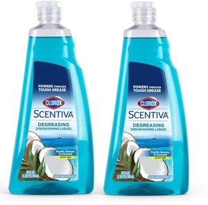 Clorox Scentiva Liquid Dish Soap, Pacific Breeze & Coconut, 26 Fl Oz, 2-Pk Clorox Scentiva Liquid Dish Soap, Pacific Breeze & Coconut, 26 Fl Oz, 2-Pk