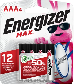 Energizer MAX AAA Alkaline Batteries (4 Pack) Energizer MAX AAA Alkaline Batteries (4 Pack)