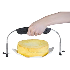 Adjustable Cake LevCake Cutter Slicer Leveler, 9 Different Height Premium Food Grade Stainless Steel Double Wires Cake Cutter/Slicer/Adjustable Cake Leveler for Leveling and Molding (black) Adjustable Cake LevCake Cutter Slicer Leveler, 9 Different Height Premium Food Grade Stainless Steel Double Wires Cake Cutter/Slicer/Adjustable Cake Leveler for Leveling and Molding (black)