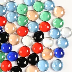 0.5LB Flat Glass Pebbles for Vase, Glass Gem Stones for Aquarium, Decorative Glass Rocks for Vase Filler Fish Tank Planter Crafts Birdbath and Valentines Day Decor 0.5LB Flat Glass Pebbles for Vase, Glass Gem Stones for Aquarium, Decorative Glass Rocks for Vase Filler Fish Tank Planter Crafts Birdbath and Valentines Day Decor
