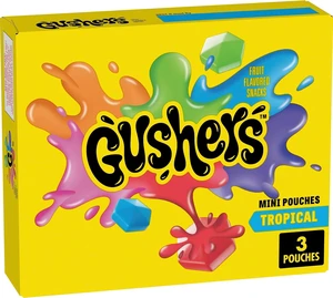 Gushers Tropical Fruit Flavored Snacks, Mini Pouches, 3 Ct, 1.32 oz (Pack of 5) Gushers Tropical Fruit Flavored Snacks, Mini Pouches, 3 Ct, 1.32 oz (Pack of 5)