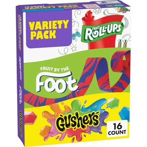 Fruit Flavored Snacks Variety Pack, Gluten Free, 16 ct, 10.2 oz Fruit Flavored Snacks Variety Pack, Gluten Free, 16 ct, 10.2 oz
