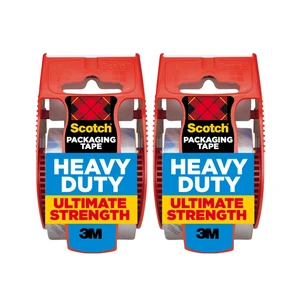 Scotch Heavy Duty Shipping Packing Tape, Clear, Packing Tape for Moving Boxes and Packaging Supplies, 1.88 in. x 22.2 yd., 2 Roll Dispensers, Moving Supplies Scotch Heavy Duty Shipping Packing Tape, Clear, Packing Tape for Moving Boxes and Packaging Supplies, 1.88 in. x 22.2 yd., 2 Roll Dispensers, Moving Supplies
