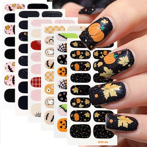 6 Sheets Halloween Gel Nail Strips Ghost Bat Pumpkin Nail Polish Stickers Maple Leaf Pumpkins Thanksgiving Gel Nail Stickers Self-Adhesive Halloween Holiday Nail Polish Strips for Women Nail Decor 6 Sheets Halloween Gel Nail Strips Ghost Bat Pumpkin Nail Polish Stickers Maple Leaf Pumpkins Thanksgiving Gel Nail Stickers Self-Adhesive Halloween Holiday Nail Polish Strips for Women Nail Decor