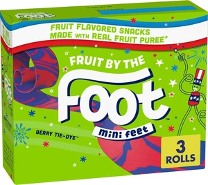 Fruit by the Foot Berry Tie Dye Mini Snacks 3 Count (Pack of 5) Fruit by the Foot Berry Tie Dye Mini Snacks 3 Count (Pack of 5)
