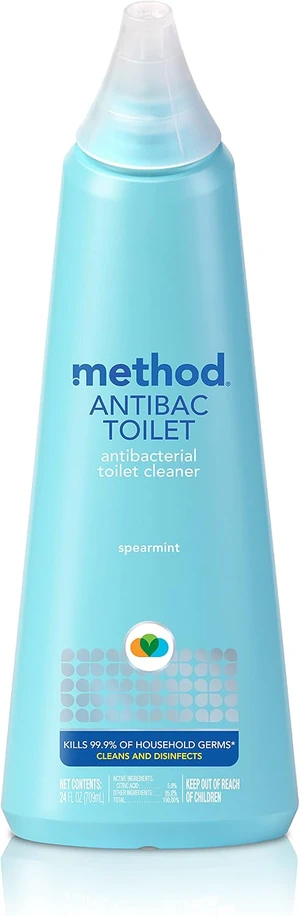 method Antibacterial Toilet Bowl Cleaner, Spearmint, 24 fl oz method Antibacterial Toilet Bowl Cleaner, Spearmint, 24 fl oz