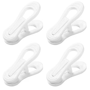 Otylzto 20PCS White Plastic Multi-Purpose Hanger Clips Otylzto 20PCS White Plastic Multi-Purpose Hanger Clips