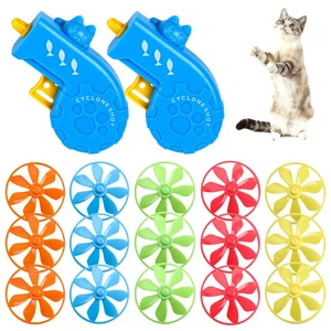 FOIMAS 17pcs Cat Fetch Toy, Interactive Flying Propeller Toys for Indoor Outdoor Chasing Training Hunting for Cats and Kittens FOIMAS 17pcs Cat Fetch Toy, Interactive Flying Propeller Toys for Indoor Outdoor Chasing Training Hunting for Cats and Kittens