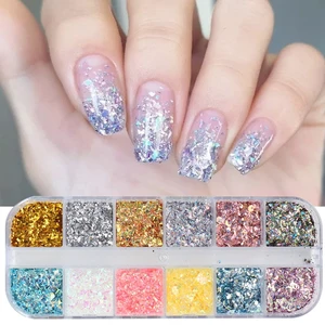 12 Colors Glitter Art Sequins Holographic Irregular Sparkly Flakes 3D Laser Ultra-Thin Shiny Acrylic Nail Supplies for Women and Girls Manicure Charms Decorations Crafts 12 Colors Glitter Art Sequins Holographic Irregular Sparkly Flakes 3D Laser Ultra-Thin Shiny Acrylic Nail Supplies for Women and Girls Manicure Charms Decorations Crafts