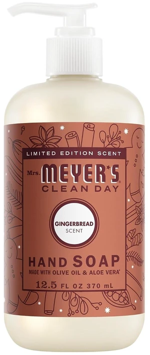 Mrs. Meyer's Clean Day Hand Soap, Gingerbread Scent, 12.5fl oz Bottle Mrs. Meyer's Clean Day Hand Soap, Gingerbread Scent, 12.5fl oz Bottle