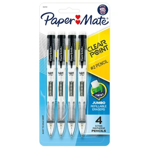 Paper Mate Clearpoint Mechanical Pencils 0.7mm HB #2 Lead Black Barrels 4 Count Paper Mate Clearpoint Mechanical Pencils 0.7mm HB #2 Lead Black Barrels 4 Count