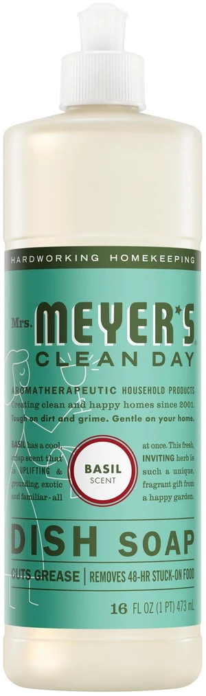Mrs. Meyer's Clean Day Liquid Dish Soap, Basil, 16 fl oz Mrs. Meyer's Clean Day Liquid Dish Soap, Basil, 16 fl oz