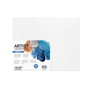 16"x20" 3-Piece Artist Canvas Panel, 100% Cotton Acid Free White Canvas, Deluxe, Ideal for Art Students, Educators, Artists and Professionals 16"x20" 3-Piece Artist Canvas Panel, 100% Cotton Acid Free White Canvas, Deluxe, Ideal for Art Students, Educators, Artists and Professionals