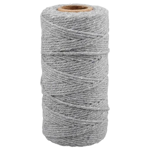 G2PLUS 2mm Cotton String, 328 Feet Grey Twine for Crafts and Gift Wrap G2PLUS 2mm Cotton String, 328 Feet Grey Twine for Crafts and Gift Wrap