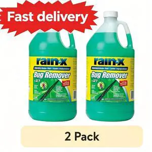 (2 pack) Rain-X Bug Remover Windshield Washer Fluid, 1 Gallon, Streak-Free with Water Beading (2 pack) Rain-X Bug Remover Windshield Washer Fluid, 1 Gallon, Streak-Free with Water Beading
