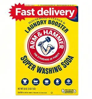 ARM & HAMMER Super Washing Soda Powder Laundry Detergent Booster & Household Cleaner, 55 oz ARM & HAMMER Super Washing Soda Powder Laundry Detergent Booster & Household Cleaner, 55 oz