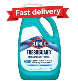 Clorox Fresh Guard Laundry Odor Remover, 0% Bleach, Color Safe, Clean Linen Scent, 42 fl oz Clorox Fresh Guard Laundry Odor Remover, 0% Bleach, Color Safe, Clean Linen Scent, 42 fl oz
