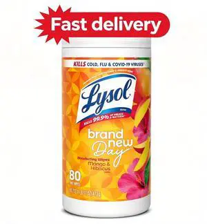 Lysol Disinfecting Wipes, All Purpose Cleaner, Multi Surface Antibacterial Cleaning Wipes, Cleaning Supplies, Mango & Hibiscus Scent, 80 Count Lysol Disinfecting Wipes, All Purpose Cleaner, Multi Surface Antibacterial Cleaning Wipes, Cleaning Supplies, Mango & Hibiscus Scent, 80 Count