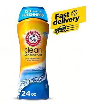 ARM & HAMMER Clean Scentsations In-Wash Scent Booster, Laundry Scent Booster Purifying Waters scent, 24 Oz ARM & HAMMER Clean Scentsations In-Wash Scent Booster, Laundry Scent Booster Purifying Waters scent, 24 Oz