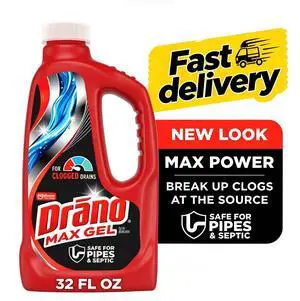 Drano Max Gel Drain Clog Remover, 32 oz, 1 Count Drano Max Gel Drain Clog Remover, 32 oz, 1 Count