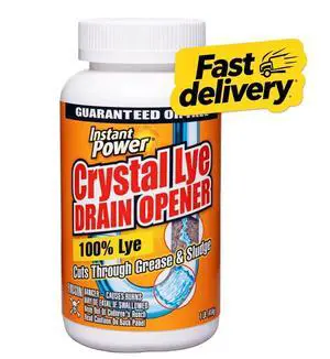 Instant Power Crystal Lye Drain Opener, 1 Count, 16 oz Instant Power Crystal Lye Drain Opener, 1 Count, 16 oz