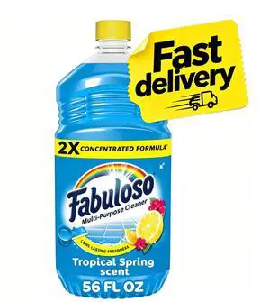 Fabuloso 2X Multi-Purpose Cleaner, No Rinse Floor Cleaner, Tropical Spring Scent, 56 fl oz Fabuloso 2X Multi-Purpose Cleaner, No Rinse Floor Cleaner, Tropical Spring Scent, 56 fl oz