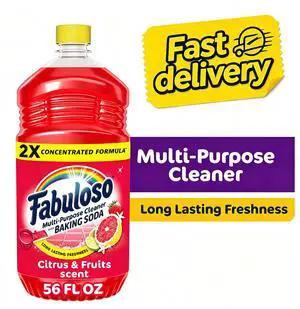 Fabuloso 2X Multi-Purpose Cleaner with Baking Soda, Citrus and Fruits Scent, 56 fl oz Fabuloso 2X Multi-Purpose Cleaner with Baking Soda, Citrus and Fruits Scent, 56 fl oz