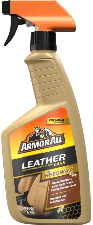 Armor All Leather Care with Beeswax Automotive Spray, Car Cleaning and Protectant, 16 fl oz Armor All Leather Care with Beeswax Automotive Spray, Car Cleaning and Protectant, 16 fl oz