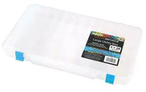 The Beadery - 3-28 Comp Large Utility Box - Clear Plastic - 2186 The Beadery - 3-28 Comp Large Utility Box - Clear Plastic - 2186