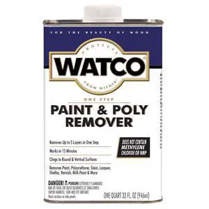 Watco One Step Paint & Poly Remover-351926, Quart Watco One Step Paint & Poly Remover-351926, Quart