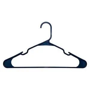 Mainstays Plastic Notched Adult Hangers for Any Clothing Type, Blue Sapphire 50 Count Mainstays Plastic Notched Adult Hangers for Any Clothing Type, Blue Sapphire 50 Count