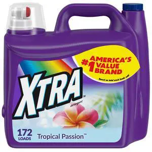Xtra Tropical Passion, 172 Loads Liquid Laundry Detergent, 206.4 fl oz Xtra Tropical Passion, 172 Loads Liquid Laundry Detergent, 206.4 fl oz