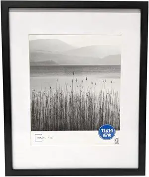 Mainstays 11 x 14 Black Gallery Picture Frame, Matted to 8 x 10 Mainstays 11 x 14 Black Gallery Picture Frame, Matted to 8 x 10