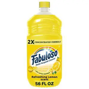 Fabuloso 2X All Purpose Cleaner, No Rinse Floor Cleaner, Refreshing Lemon Scent, 56 fl oz Fabuloso 2X All Purpose Cleaner, No Rinse Floor Cleaner, Refreshing Lemon Scent, 56 fl oz