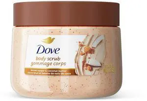 Dove Exfoliating and Moisturizing Body Scrub, Brown Sugar and Coconut Butter, 15 oz Dove Exfoliating and Moisturizing Body Scrub, Brown Sugar and Coconut Butter, 15 oz