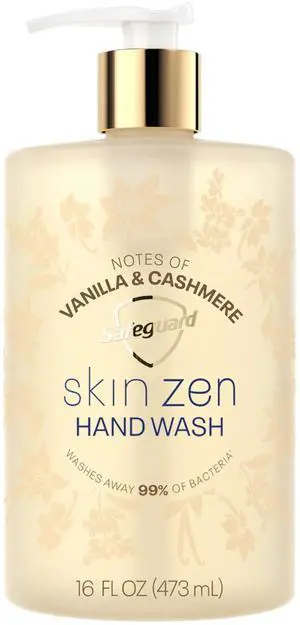 Safeguard Skin Zen Liquid Hand Soap, Notes of Vanilla & Cashmere, 16 fl oz Safeguard Skin Zen Liquid Hand Soap, Notes of Vanilla & Cashmere, 16 fl oz