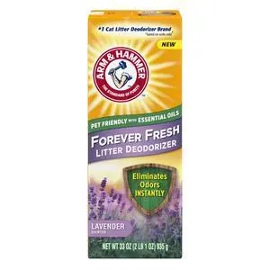 ARM & HAMMER Forever Fresh Cat Litter Deodorizer, Pet-Friendly Lavender Scent, 33 oz ARM & HAMMER Forever Fresh Cat Litter Deodorizer, Pet-Friendly Lavender Scent, 33 oz