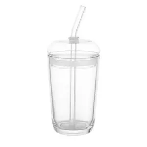 Better Homes & Gardens 16 oz Clear Glass Tumbler with Dome Lid Better Homes & Gardens 16 oz Clear Glass Tumbler with Dome Lid