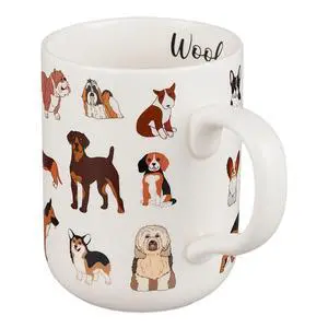 Mainstays 16.06-oz Stoneware Dog Mug, White Mainstays 16.06-oz Stoneware Dog Mug, White