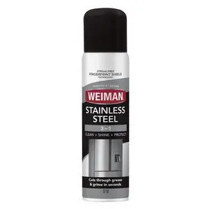 Weiman Stainless Steel Cleaner & Polish Spray for Kitchen and Home Appliances, 12 oz, Floral Scent Weiman Stainless Steel Cleaner & Polish Spray for Kitchen and Home Appliances, 12 oz, Floral Scent