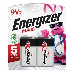 Energizer MAX 9V Batteries (2 Pack), 9 Volt Alkaline Batteries - Packaging May Vary Energizer MAX 9V Batteries (2 Pack), 9 Volt Alkaline Batteries - Packaging May Vary